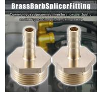 2 Pcs Raccord Cannelé 3/4" BSP Mâle Fil Raccord Laiton 8mm Connecteur Tuyau