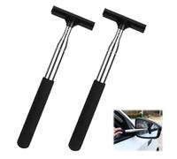 2 Pcs Raclettes Rétroviseur Voiture, Raclette Vitre Extensible, Essuie-Glace De Rétroviseur Latéral Rétractable, pour Nettoyage Condensation et Pluie, Mini Raclette Professionnelle pour Voiture