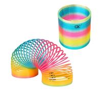 2 pcs Rainbow Circle Spirale Arc en Ciel Ressort de à ressort arc en ciel classique de magie très Halloween carnaval ou anniversaire Cadeaux Prix Cadeau de Noël à glisser dans une chaussette de Pâques