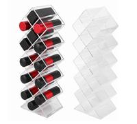 2 PCS rangement rouge à lèvres 16 compartiments lipstick organizer en acrylique transparent forme poisson rangement coiffeuse organiseur lipstick organiser pour coiffeuse salle de bain organisateur