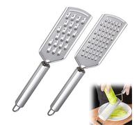 2 Pcs Râpes de Cuisine en Acier Inoxydable, Outil Râpe Fine, avec Trou de Suspension, Râpe à Zesteur de Citron, Râpe à Main pour Usage Domestique, pour Chocolat, Carotte, Gingembre