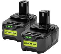 2 pcs RB18L50 5000mAh Remplacement pour ryobi 18V Batterie P108 RB18L25 RB18L13 RB18L50 RB18L40 Batterie avec indicateur LED