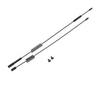 2 pcs RC Voiture Antenne Décorative, Métal RC Simulation Antenne RC Décoration Accessoire pour Traxxas -4 RC Voiture