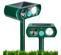 2 PCS Répulsif Chat Ultrason, Repulsif Chat Solaire & Répulsif Animaux, Étanche Repulsif Chat Exterieur avec Détecteur pour Chats Chiens Souris Ratons Animaux de Jardin