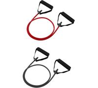 2 Pcs Resistance Band With Handles And Door Anchor Elastic Band For Muscle Training And Physiotherapy