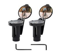 2 Pcs Retroviseur Velo, Retroviseur Velo Electrique, Hd 360° Réglable Rétroviseurs Velo, Retro Velo Miroir, Retroviseur Trotinette Electrique pour Vélo De Route