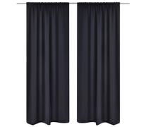 2 pcs Rideau Blackout Occultant Crème Tête à Fente 135 x 245 cm Store vidaXL