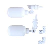 2 Pcs Robinet à flotteur pour aquarium, Valve flottante mini, Robinet à flotteur à montage latéral et supérieur avec bras réglable pour étangs, abreuvoirs à bétail, humidificateurs, seaux d'eau