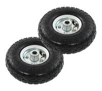 2 pcs Roue de diable 260 x 83 mm Caoutchouc 4.10-3.50-4 pour chariot HB056