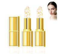 2 PCS Rouges à Lèvres Changeants de Couleur, Effet Feuille D'or pour Femme, Brillant Hydratant Et Brillant, Baume à Lèvres Hydratant Longue Tenue, Nourrissant En Profondeur
