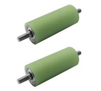 2 Pcs Rouleaux de convoyeur 20 mm en polyuréthane avec filetage extérieur double face,roulements à billes doubles intégrés pour roues de transpalette,transport (Φ20x70)