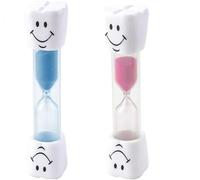 2 Pcs Sabliers Souriants pour Enfants,Minuteur De 3 Minutes, Minuterie Pratique pour Cuisine, Bureau et Jeu - Polyvalent et Amusant