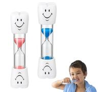 2 Pcs Sabliers Souriants pour Enfants,Sabliers Minuterie,Sabliers Souriants De 3 Minutes pour Enfants,Sablier Brossage Dents Enfant,Sablier 3 Minutes,Sablier Enfant,pour Jeux,Cuisine, Exercice,Etude