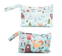 2 pcs Sac Couche Lavable,Sac a Couches Bebe,Sac Couches Lavables, pour bébé, Piscine de Plage, Salle de Sport, Rangement à la Maison, étanche avec Fermeture éclair