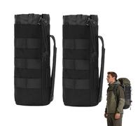 2 Pcs Sac De Bouteille d'eau Molle Tactique,Poches De Sac À Dos De Randonnée Militaire pour L'extérieur Marche Camping,Sac De Bouteille d'eau Tactique,Porte Bouteille Molle en Réglable