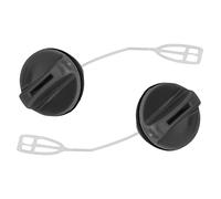 2 Pcs Scie À Chaîne Réservoir De Gaz Réservoir De Carburant Bouchon D'huile Noir Réservoir De Carburant Bouchon Repalcement pour 340 345 346 350 353 362 365 371