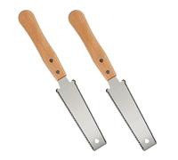 2 Pcs scies Japonaise à Double Tranchant 15cm scie Japonaise Menuisier en Acier au Carbone SK85 avec Design de Dents abrasives à Trois côtés Scie a guichet Portable pour Le Travail du Bois