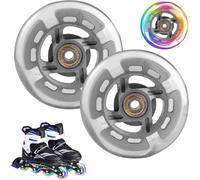 2 Pcs Scooter Replacement Wheels 100mm Abec-7 Scooter Wheels Bright For Inside/Outdoor Roller Skates Wheels Roller Skates Luggage