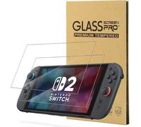 2 Pcs Screen Protector for Nintendo Switch 2,9H Hardness,Anti Scratch,Bubble Free,Ultra HD Clear Tempered Glass Film for Nintendo Switch 2 Portable Games.[K53]