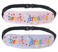 2 pcs Sécurité de bébé Ceinture Support de tête du Poussette ajustable posicionador du sommeil bandeau pour la voiture fais de beaux rêves fleurs Sweet Dreams [082]