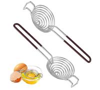 2 Pcs Séparateur de jaunes d'œufs，304 Séparateur de blancs d'œufs en acier inoxydable，Séparateur de jaunes d'œufs，Accessoires de pâtisserie Outils de cuisine