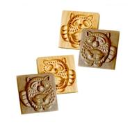 2 Pcs Set, 3D Carved Wooden Cookie Molds, Bear and Rabbit Animal Biscuit Press, Easy Release DIY Baking Tool for Chocolate, Cake Decorating, Christmas, Easter Gift