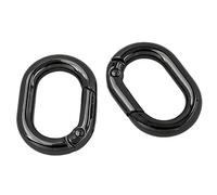 2 Pcs/Set Anneaux Ovales Boucle De Boucle Printemps Ressort Trottoir En Métal Pour Sacs À Sacs Porte-clés