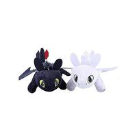 2 Pcs/ Set How to Train Your Dragon 3 Toothless Light Night Fury Soft Toy 27cm A
