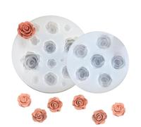 2 PCS silicone 3D en forme de tuille pour décoration de gâteau, chocolat, fondant, Décoration Fleur Moules, Mini Fleur de Gâteau Fondant Moules, pour Fondants,Décorations de Gâteaux et Chocolats