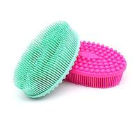 2 Pcs Silicone Bain Corps Brosse Exfoliant Dos Épurateur Nettoyage Du Visage Brosse Doux Massage