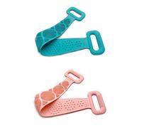 2 Pcs Silicone Bain Corps Brosse Exfoliant Dos Épurateur Nettoyage Du Visage Brosse Doux Massage