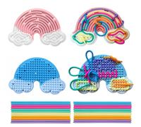 2 Pcs Silicone Sensory Activity Board, Moxiewell Planche Sensorielle Double Jouets Sensoriels avec 24 Bâtonnets pour Enfants et Adultes AStress Anxiété TDAH Autisme (A)