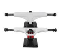 2 Pcs Skateboard Trucks, 5 Pouces Professionnel Skate Board Pont Support Long Board Camions Indépendants pour Montagne Skate Board Accessoires Blanc
