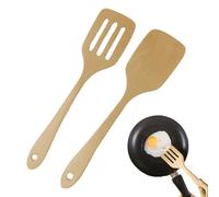2 Pcs Spatule Bois En Hêtre,Spatule Cuisine Bois,Ustensiles De Cuisine Bois,Portable Spatule En Bois Cuisine,Pour Une Utilisation En Cuisine, Pour Remuer, Gratter, Couper, Servir