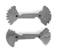 2 Pcs Stainless Steel Thread Gauges, Threads Pitch Gausges, 60 Degree Threads Gauges, Industrial Measurement