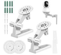 (2 pcs) Support Mural Pour Caméra 2 Pièces Support Caméra Plafond Réglable Compatible avec TpLink Tapo C200/C210/C220/Tc70, Kasa
