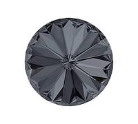 2 pcs SWAROVSKI CRYSTALS Stones Rivoli 1122 Chaton, 12 mm Crysal Silver Night Shade (Cristaux Swarovski Stones Rivoli 1122 Chaton Vert)