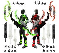 2 Pcs T13 Action Figure Multi Articulations (Assemblage Terminé) Robot Lucky 13 Action Figurine t13 Figurine d'Action Avec Arme Figurine D'Action Robot 13 Pour Collectionneurs, Décorations De Bureau