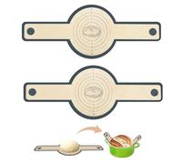 2 Pcs Tapis De Cuisson Silicone Pour Pain, Tapis de Pâtisserie avec Longues Poignées, Antidérapant Lavable et Réutilisable, pour Hollandais Pains au Levain Pain, Pizza, 56 x 21 cm