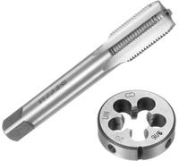 2 Pcs Taps and Die Set,Metric 9/16-20 One Round Taps and Dies,Thread and Tapping Tool for Nut and Screw Thread Repair