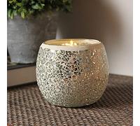 2 Pcs Tea Light Bougeoir Mosaïque Verre Bougie Pots À La Main Romantique Photophores Amitié Veilleuse pour Fête De Mariage Anniversaire Anniversaire