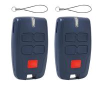 2 PCS Télécommande de Garage BFT MITTO 4 B RCB04 433.92 MHz 4 Boutons Rolling Code, Télécommande Compatible pour Portail BFT MIT-TO B RCB02, R1, CLE-AR ICE, VIN-EYARD - 4 Canaux Bleu