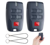 2 PCS Télécommande de Porte de Garage, Compatible pour Mitto 4 B RCB4,Sécurité Rolling Code,Batterie Incluse, Pour Portes Portails,Automatiques,Garages, Contrôle à Distance Ergonomique