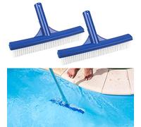 2 Pcs Tête de Brosse de Nettoyage de Piscine 25cm * 4.7cm Brosse de Piscine 10 Pouces Brosse de Paroi de Piscine en Plastique Tête de Brosse pour Piscine Étang Source Chaude