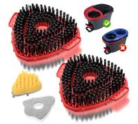 2 Pcs Têtes de Rechange pour Vileda Turbo, Brosse de Rechange pour Vileda Turbo Tête de Balai Serpillère, Brosse de Récurage à Poils pour Nettoyage Salle de Bain, Cuisine, Piscine, Terrasse