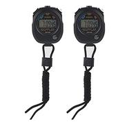 2 PCS Timer de chronomètre électronique Multifonctionnel à Main-d'œuvre numérique, Grand Affichage avec Heure de Date et Fonction d'alarme pour Les Sports/Course/Course /