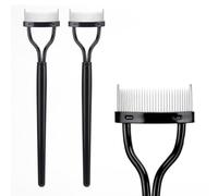 2 pcs Tool séparateur de cils mascara brosses de peigne à cils séparateur de coups de fouet définisseuse pour peigne, séparant les cils - noir