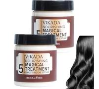 2 PCS Traitement Magique Nourrissant Vikada, 5 Secondes pour Restaurer Les Cheveux Doux, Traitement Moléculaire Avancé des Racines des Cheveux, pour Cheveux Secs Et Abîmés