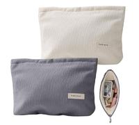 2 Pcs Trousse de Toilette Femme, Trousse de Maquillage Femme, Pochette Petite Trousse Maquillage, Trousse de Toilette cabaia