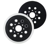 2 PCS Universel Pour Ponceuse Excentrique, Plateau de ponçage professionnel de 125 mm, 8 trous Velcro Plateau de support professionnel pour PEX 300 AE et PEX 400 AE ponceuse excentrique